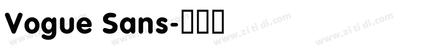 Vogue Sans字体转换